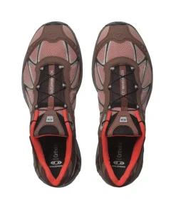 Sko<Salomon XT-WHISPER Henna/Tawny Port/Neon Flame Sko Burgunder