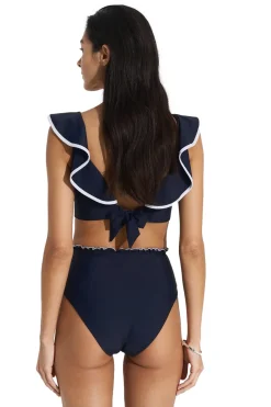 Badetøy<Seaquelle Deep Bikini Top Badetøy Mørkeblå