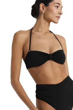 Badetøy<Seaquelle Helio Top Badetøy Blank Sort