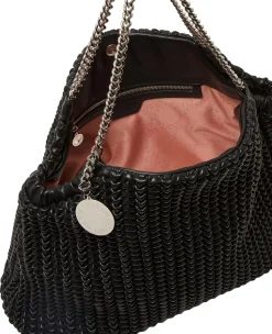 Stella Mccartney|Veske<Stella McCartney Falabella Drawstring Bag Embroidery Veske Sort