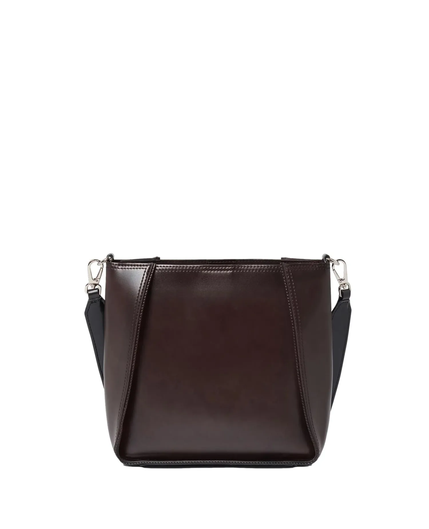 Stella Mccartney|Veske<Stella McCartney Logo Crossbody Bag Brushed Veske Mørkebrun