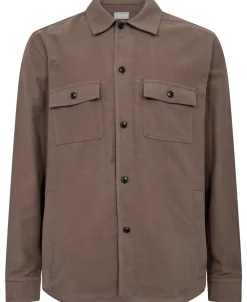 Overshirts<Tiger of Sweden Bishop Overshirt Overshirt Lysebrun