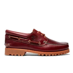 Sko<Timberland Authentic 3-Eye Lug Boat Shoe Burgundy Sko Burgunder