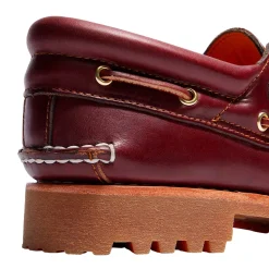 Sko<Timberland Authentic 3-Eye Lug Boat Shoe Burgundy Sko Burgunder