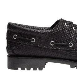 Sko<Timberland Authentic 3-Eye Lug Boat Shoe Sko Sort Mønster