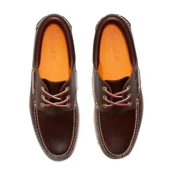 Sko<Timberland Authentic 3-Eye Lug Boat Shoe Brown Sko Mørkebrun