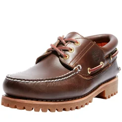 Sko<Timberland Authentic 3-Eye Lug Boat Shoe Brown Sko Mørkebrun