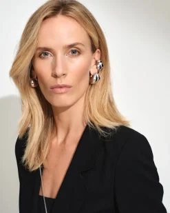 Tom Wood<Tom Wood Bao Hoops Large Øredobber Sølv