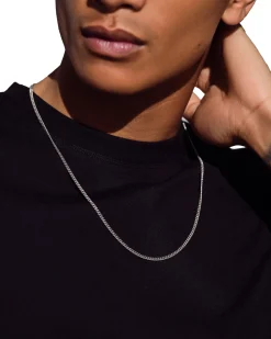 Tom Wood<Tom Wood Curb Chain M Silver 18inch Smykke Sølv