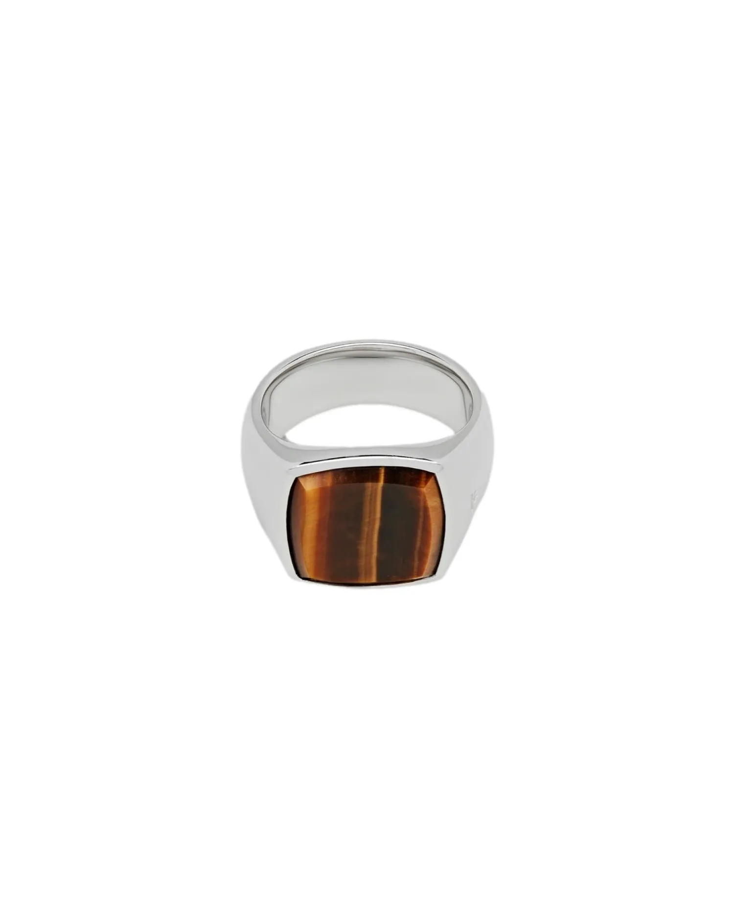 Tom Wood<Tom Wood Cushion Tiger Eye Ring Sølv