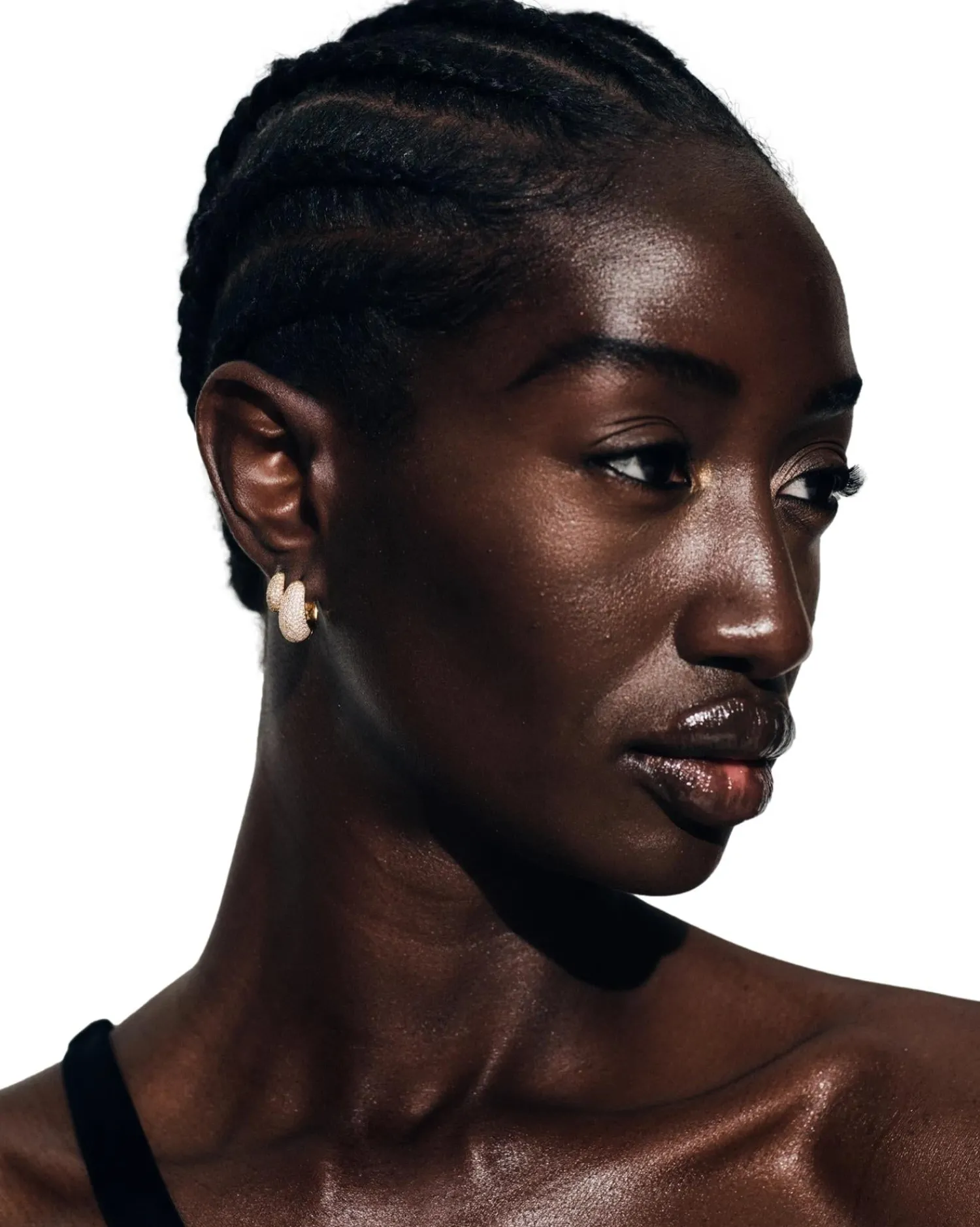 Tom Wood<Tom Wood Ice Huggie Pave Gold Øredobber Gull