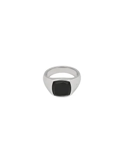 Tom Wood<Tom Wood Kay Ring Polished Onyx Ring Sølv