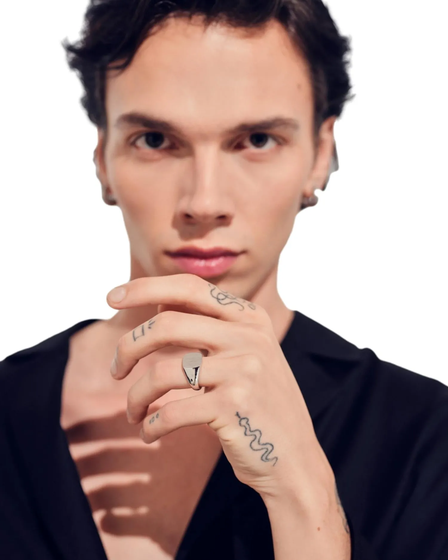 Tom Wood<Tom Wood Kay Ring Satin Ring Sølv