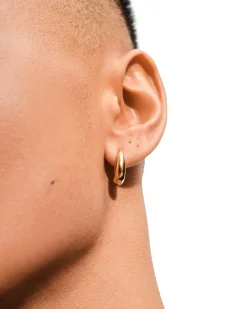 Tom Wood<Tom Wood Liz Hoop Gold Øredobber Gull