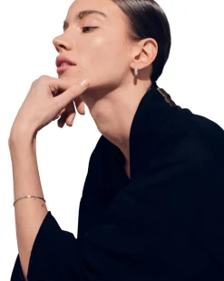 Tom Wood<Tom Wood Liz Hoop Pave Øredobber Sølv