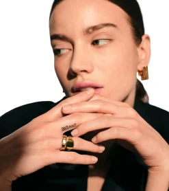 Tom Wood<Tom Wood Mini Cushion Gold Ring Gull