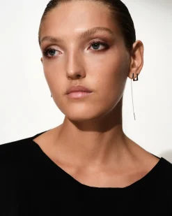 Tom Wood<Tom Wood Sleek Ear Chain 64mm Øredobber Sølv