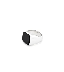 Tom Wood<Tom Wood The Cushion Black Onyx Ring Sølv
