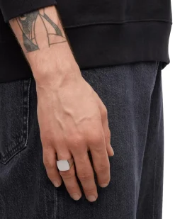 Tom Wood<Tom Wood The Cushion Satin Ring Sølv