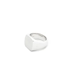 Tom Wood<Tom Wood The Cushion Satin Ring Sølv
