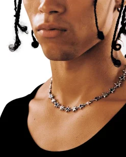 Twojeys<TwoJeys Black Enameled Stars Necklace Smykke Sølv / Sort