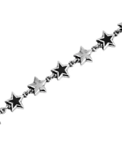 Twojeys<TwoJeys Black Enameled Stars Bracelet Armbånd Sølv / Sort