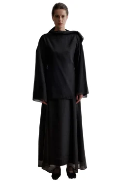 Skjorter<Viktoria Chan Cedar oversized blouse Skjorte Blank Sort