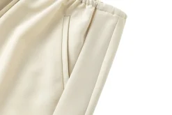 Bukser<Viktoria Chan Esha Wide Leg Trousers Bukse Beige