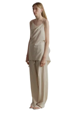 Bukser<Viktoria Chan Esha Wide Leg Trousers Bukse Beige