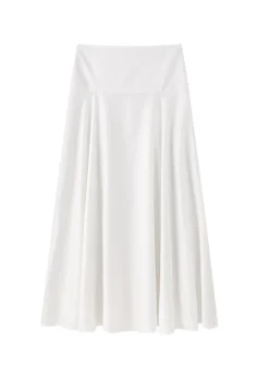 Skjørt<Viktoria Chan Gelene linen skirt Skjørt Hvit