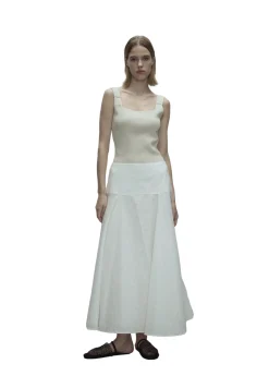 Skjørt<Viktoria Chan Gelene linen skirt Skjørt Hvit