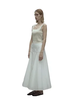 Skjørt<Viktoria Chan Gelene linen skirt Skjørt Hvit