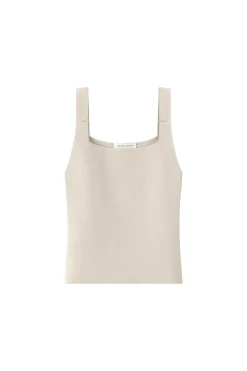 Skjorter<Viktoria Chan Gelene square knit Skjorte Beige