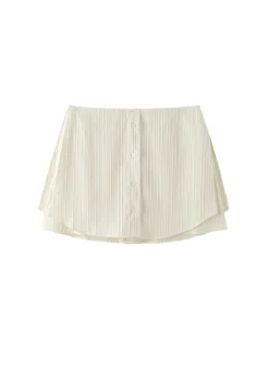 Skjørt<Viktoria Chan Sora Striped Skirt Skjørt Off-White