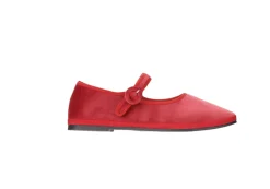Sko<Yori Jomo Mary Jane Flats Velluto Sko Rød